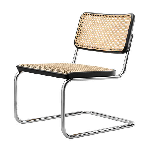 Fauteuil contemporain - S 32 VL - THONET - en tissu / en hêtre / en chêne