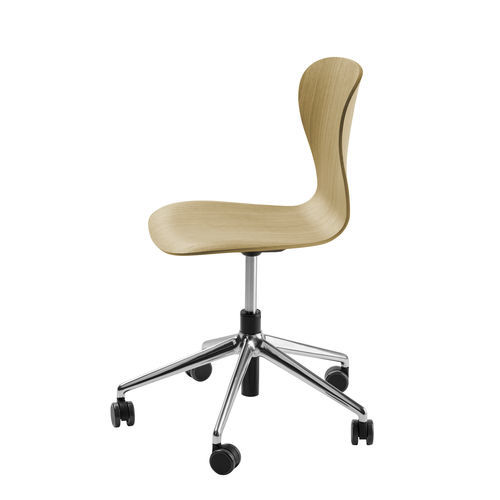 Chaise contemporaine - S 220 DRW - THONET - d'intérieur / en chêne / avec piètement en aluminium