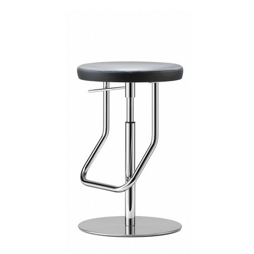 Tabouret de bar contemporain - S 123  - THONET - avec piètement en acier inoxydable / avec piètement en acier / tapissé