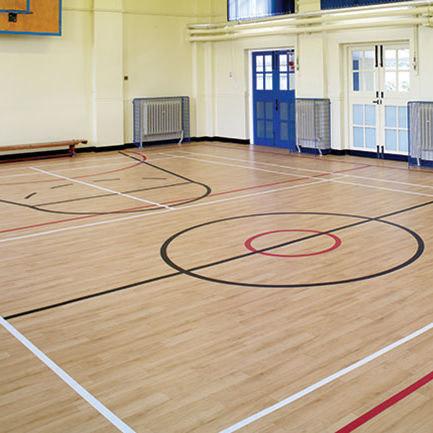 Sol sportif d'intérieur - 67 - Polyflor - en vinyle / pour salle multisport