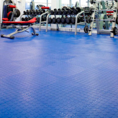 Revêtement de sol en caoutchouc - SAARFLOOR NOPPE STUD - Polyflor - d'intérieur / pour le tertiaire / en dalles