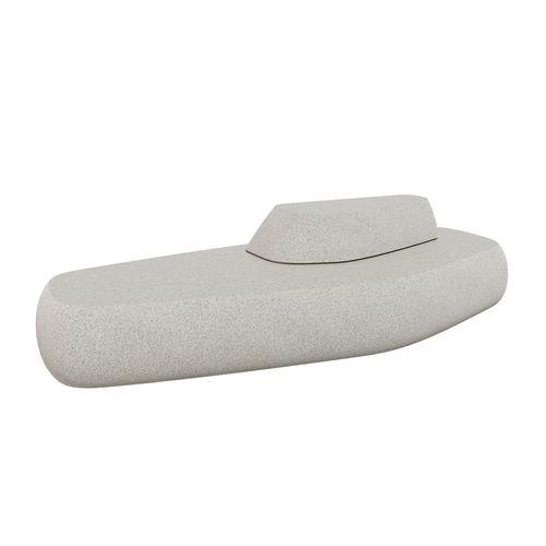 Banc public contemporain - AMENO: 01806 - A Amop Synergies - en béton / avec dossier / sans accoudoirs