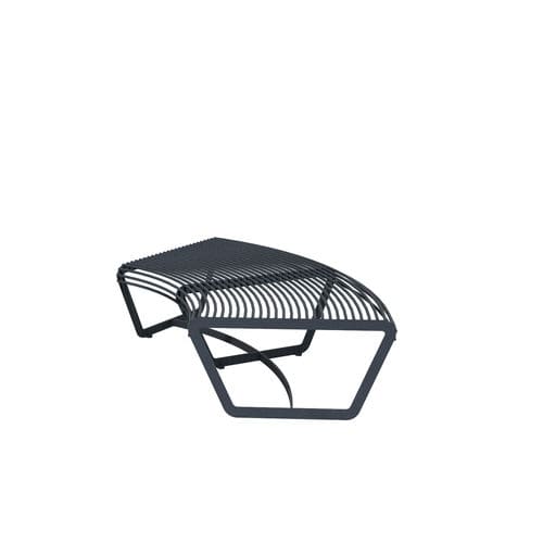 Banc public contemporain - 01710 - A Amop Synergies - en acier peint / sans dossier / sans accoudoirs