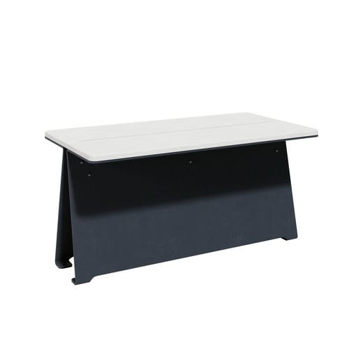 Table contemporaine - FRESTA 150 - A Amop Synergies - en béton à haute performance / avec piètement en acier peint / rectangulaire