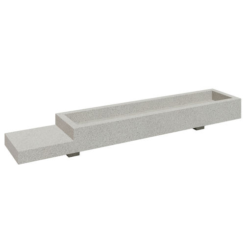 Jardinière en béton - MUL C1 - 01402 - A Amop Synergies - rectangulaire / modulable / avec support