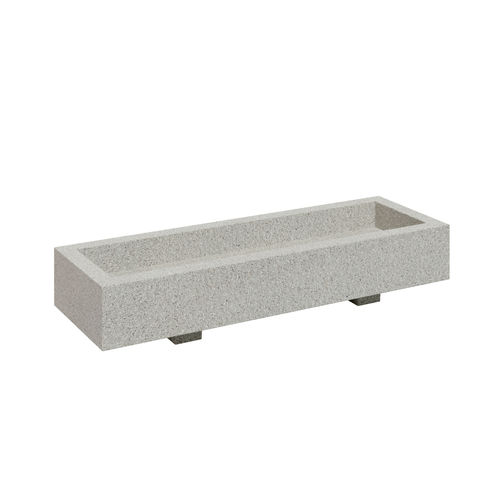 Jardinière en béton - MUL R2 - 01405 - A Amop Synergies - rectangulaire / modulable / avec support