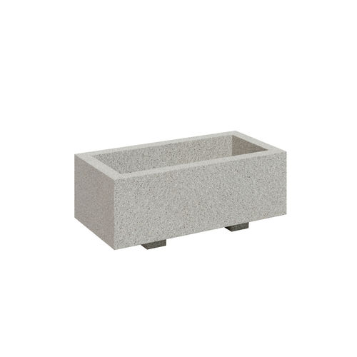 Jardinière en béton - MUL R3 - 01406 - A Amop Synergies - rectangulaire / modulable / avec support