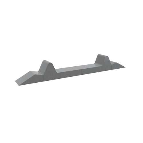 Banc design minimaliste - 6C2 Solution - 01304 - A Amop Synergies - en béton / avec dossier / sans accoudoirs
