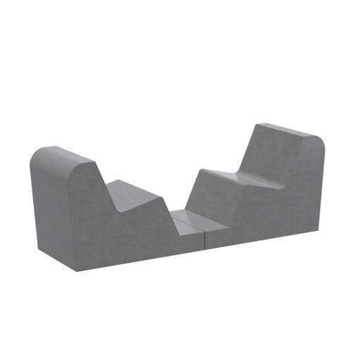 Bain de soleil design minimaliste - 2C1 Solution - 01308 - A Amop Synergies - en béton / pour espace public / modulable