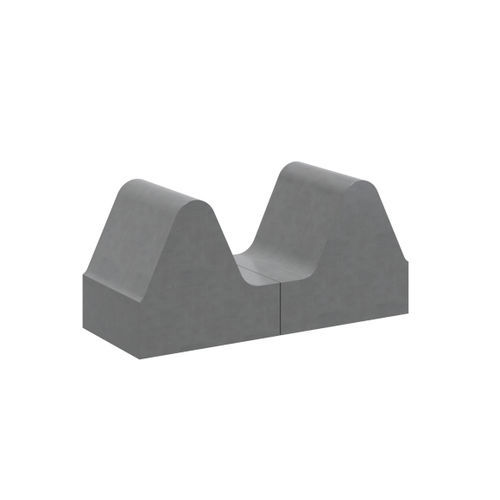 Banc design minimaliste - 2C2 Solution - 01309 - A Amop Synergies - en béton / sans dossier / sans accoudoirs