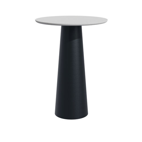Table mange-debout contemporaine - Round Up A 28001 - A Amop Synergies - en béton / avec piètement en acier / ronde