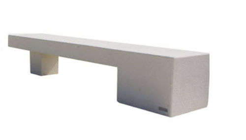 Banc public contemporain - SOLTAS : ÁGUEDA - A Amop Synergies - en béton / avec dossier / à double assise
