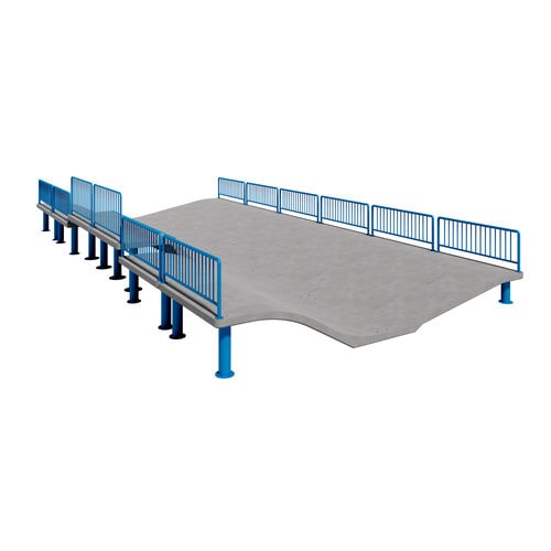 Rampe pour skatepark type wave - D 1315 - A Amop Synergies - pour skatepark / en béton