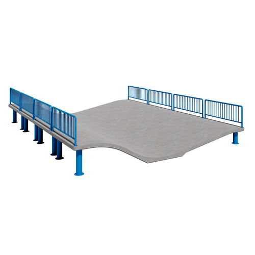 Rampe pour skatepark type wave - B 01313 - A Amop Synergies - en béton