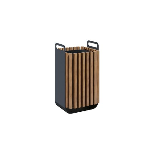Corbeille à papier en bois - GRIP 32022 - A Amop Synergies - en acier peint