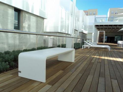 Banc public contemporain - AR PURO : COLLECTIVE BENCH B - A Amop Synergies - en béton