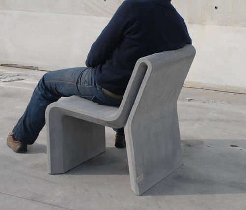 Chaise contemporaine - AR PURO : Individual Chair - A Amop Synergies - en béton / pour espace public / professionnelle