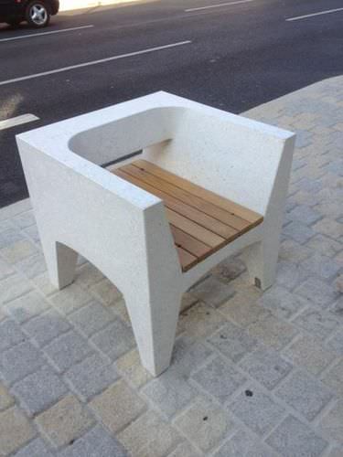 Fauteuil urbain en béton - LORD: Individual Chair - A Amop Synergies