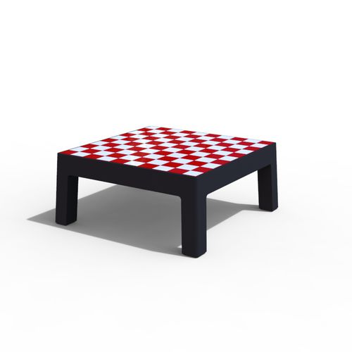 Table basse classique - LUGARCOMUM: CONCRETE COFFE TABLE - A Amop Synergies - en béton / carrée / pour établissement public