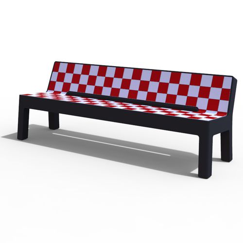 Banc public classique - LUGARCOMUM: CONCRETE COLLECTIVE CHAIR - A Amop Synergies - en béton