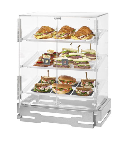 Vitrine sur plan - BD129 - Rosseto Serving Solutions - contemporaine / en verre / professionnelle