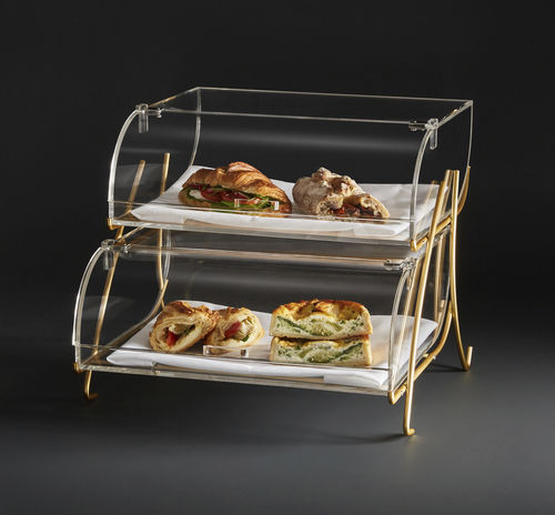 Présentoir alimentaire - BK020 - Rosseto Serving Solutions - sur plan / en métal / en acrylique
