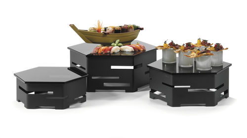 Présentoir table - SK018 - Rosseto Serving Solutions - alimentaire / en inox / en verre trempé