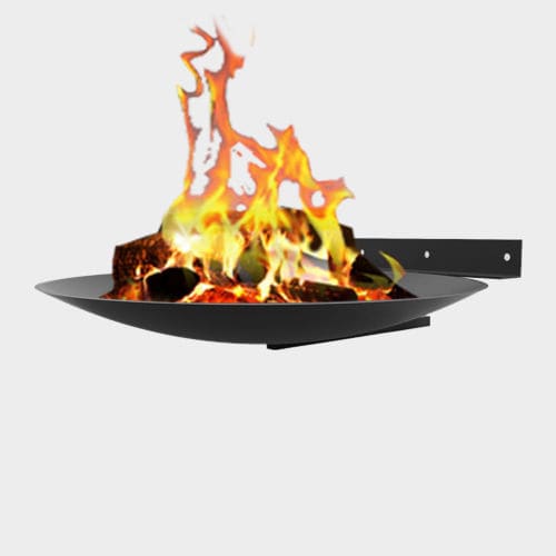 Brasero de jardin à bois - PLATE - TRAFORART - à gaz / en acier