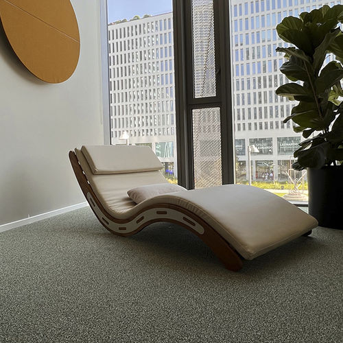 Chaise longue contemporaine - DUNE - AKT GROUP - en tissu / en simili cuir / en acier inoxydable