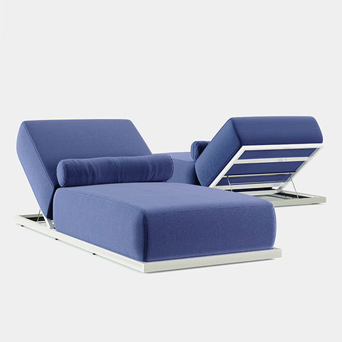 Bain de soleil contemporain - KEY WEST - AKT GROUP - en tissu déperlant / en simili cuir / en aluminium peint