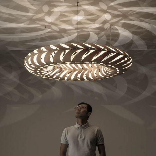 Suspension - MARU - David Trubridge Design - en aluminium / en bambou / contemporaine