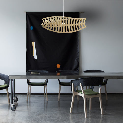 Suspension - TORU - David Trubridge Design - en aluminium / en bambou / en contreplaqué