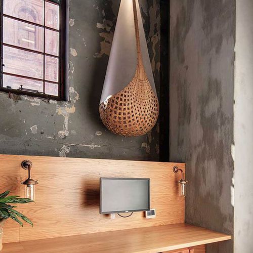 Suspension - BASKET - David Trubridge Design - en bambou / en contreplaqué / en plastique