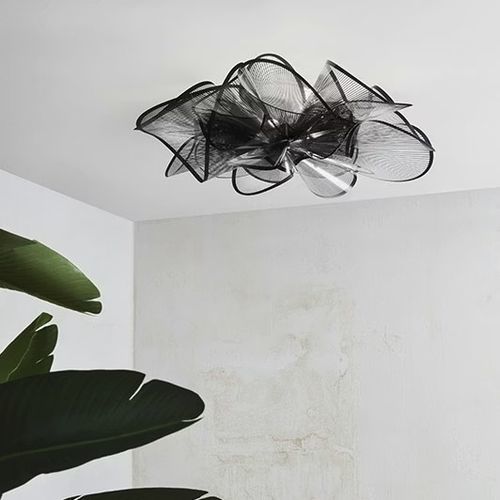 Plafonnier contemporain - LA BELLE ETOILE - Slamp - rond / sculptural / en Cristalflex®