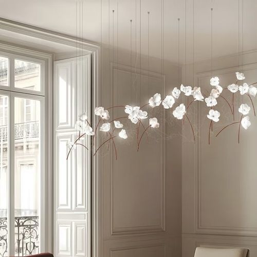 Suspension - POPPY - Slamp - en Lentiflex® / en fil de métal / en laiton