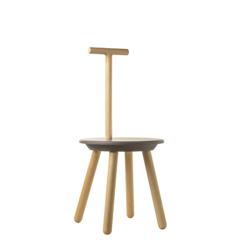 Tabouret de douche contemporain - EVRUSG - EVER Life Design - en hêtre / avec piètement en hêtre / 4 pieds