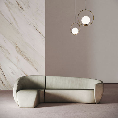 Canapé d'angle - GRAVITY CORNER - DESFORMA - contemporain / en tissu / en cuir