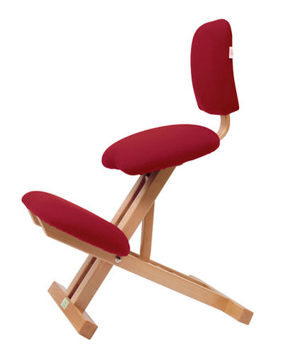 Chaise contemporaine - S-2105 - ECOPOSTURAL - en hêtre / ergonomique assis-genoux / professionnelle