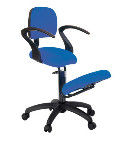 Chaise contemporaine - S-2703 - ECOPOSTURAL - en tissu / ergonomique assis-genoux / professionnelle
