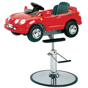 Fauteuil de coiffure en plastique - HAPPY CAR  - Interstate Design Industries - avec pompe hydraulique / professionnel / piètement central