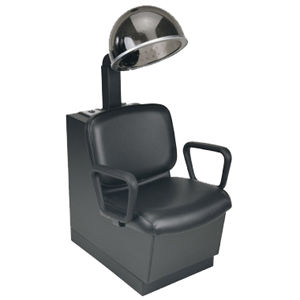 Fauteuil de coiffure en cuir - D222  - Interstate Design Industries - avec casque-séchoir / professionnel