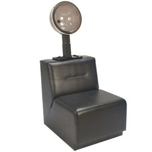 Fauteuil de coiffure en cuir - BC-STRAIGHT - Interstate Design Industries - avec casque-séchoir / professionnel