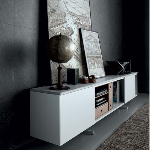 Buffet contemporain - MONOLITH  - extendo - en chêne / en noyer / en MDF