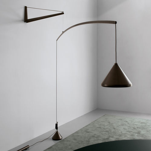 Lampe sur pied - CONTRAPPESO - extendo - en aluminium / en acier peint / en marbre