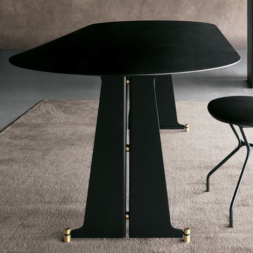 Table contemporaine - T10 - extendo - en chêne / en HPL / en béton