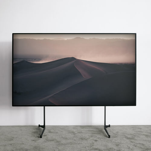 Support TV sur pied contemporain - URANO - extendo - avec élévateur d'écran / avec support pour lecteur DVD / en acier