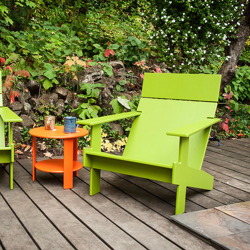Fauteuil moderne - LOLLYGAGGER - Loll Designs - en polyéthylène haute densité PEHD / avec coussin amovible / recyclable