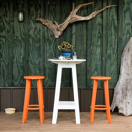 Table mange-debout contemporaine - FRESH AIR BAR TABLE - Loll Designs - en polyéthylène haute densité PEHD / ronde / 100% recyclable