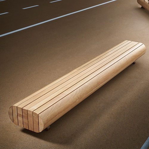 Banc public contemporain - MIGRATION - CYRIA | Mobilier Urbain - en bois / sans dossier / sans accoudoirs