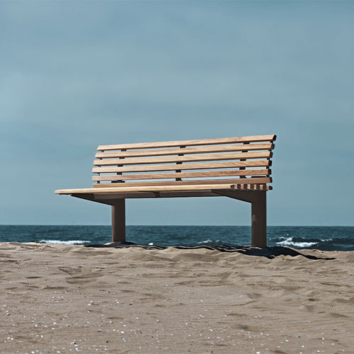 Banc de jardin contemporain - FUNGI - CYRIA | Mobilier Urbain - en bois / en acier / en acier thermolaqué